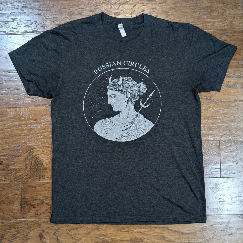 Russian Circles Band Tshirt Size Medium (20x27) Excellent‎ Condition Dark Gray